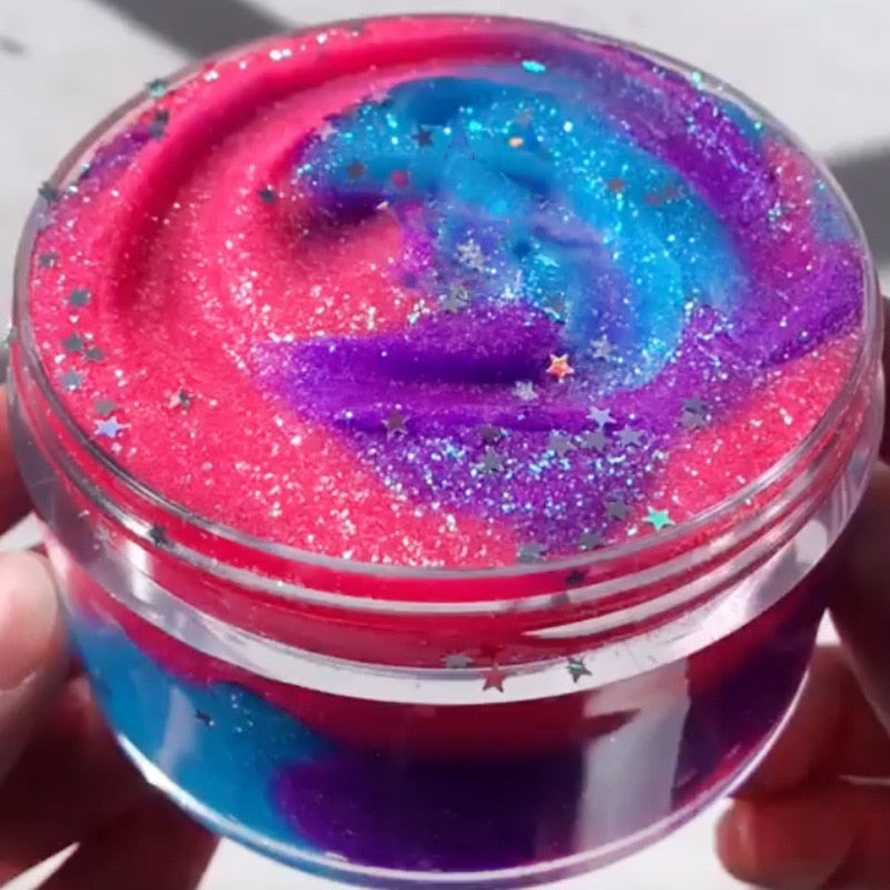 120ML Rainbow Starry Sky Slime
