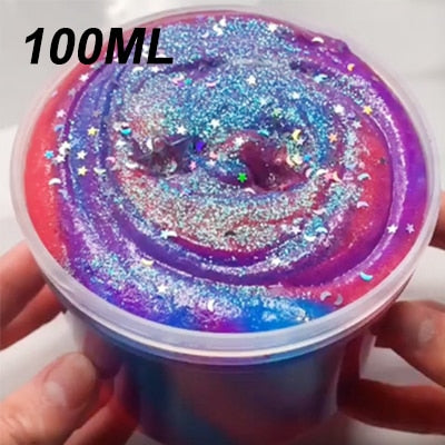 120ML Rainbow Starry Sky Slime